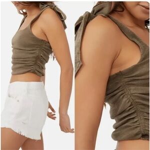 Free People Tie-Strap Crop Top